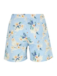 TOMMY HILFIGER Badeshorts elfenbein/navy/hellblau/limette