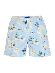 TOMMY HILFIGER Badeshorts elfenbein/navy/hellblau/limette