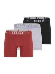 Boxershorts 'FLIGHT' rostbraun / hellgrau / schwarz