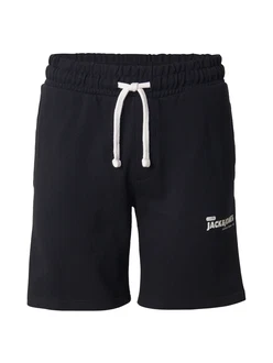 JACK & JONES Shorts 'JPSTGORDON' schwarz/weiß