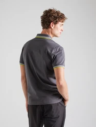 BOSS Poloshirt 'Paul' dunkelgrau/neongrn/schwarz/wei