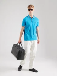 BOSS Poloshirt 'Paddy' hellblau/schwarz/offwhite