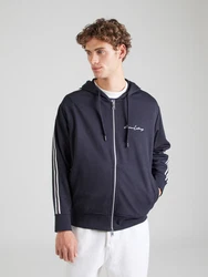 ARMANI EXCHANGE Sweatjacke marineblau / weiß