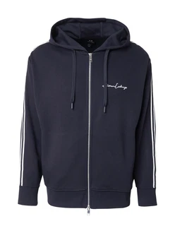 ARMANI EXCHANGE Sweatjacke marineblau / weiß ARMANI EXCHANGE Sweatjacke marineblau / weiß