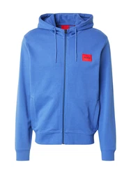 HUGO Sweatshirt Herren Sweatjacke Daple212 royalblau/rot/schwarz