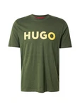 HUGO T-Shirt 'Dulivio' gelb/dunkelgrün HUGO T-Shirt 'Dulivio' gelb/dunkelgrün