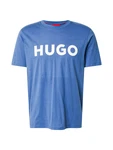 HUGO T-Shirt 'Dulivio' taubenblau/weiß HUGO T-Shirt 'Dulivio' taubenblau/weiß
