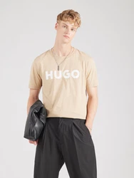 HUGO T-Shirt 'Dulivio' beige/offwhite