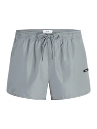 Badeshorts 'RUNNER' grau / schwarz