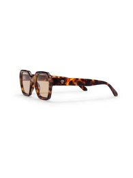 Sonnenbrille 'The AK' rostbraun / dunkelbraun / goldgelb