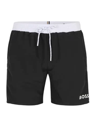 BOSS Badeshorts Starfish anthrazit/weiß