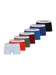 Tommy Hilfiger Underwear Trunk 7P TRUNK mit Logobund blau/pastellblau/dunkelblau/oliv/rot/kirschrot/schwarz