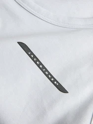 JACK & JONES Top JCOFUSION rauchblau/schwarz/weiß