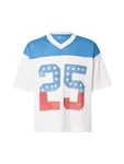 HOLLISTER T-Shirt azur/rot/offwhite