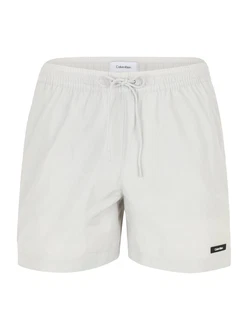 Calvin Klein Swimwear Badeshorts hellgrau/schwarz