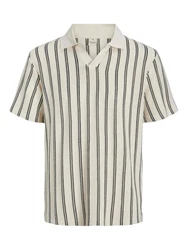 Jack & Jones Premium Poloshirt 'JPRBLUHARRY' schwarz/wollweiß