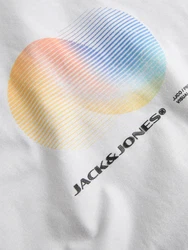 JACK & JONES Top 'JCOCALMA' blau/rauchblau/gelb/orange