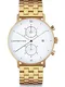 Kapten & Son Analogové hodinky 'Chrono Small Gold Steel'  zlatá