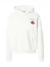 Sweatshirt creme / anthrazit / tanne / knallrot