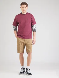 VANS Left Chest II T-Shirt burgunder/weiß