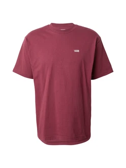VANS Left Chest II T-Shirt burgunder/weiß VANS Left Chest II T-Shirt burgunder/weiß