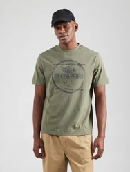 NAPAPIJRI T-Shirt S-BALD dunkelgrau/grün