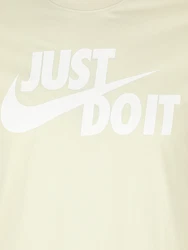 Nike Sportswear T-Shirt 'Swoosh' khaki/weiß