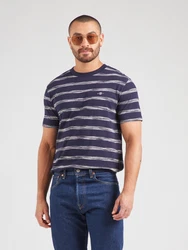 GANT T-Shirt dunkelblau/offwhite