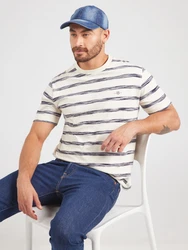 GANT T-Shirt creme/dunkelgrau
