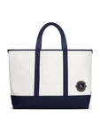 TOMMY HILFIGER Strandtasche 'SUMMER' blau/weiß