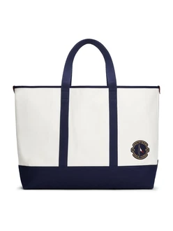 TOMMY HILFIGER Strandtasche 'SUMMER' blau/weiß