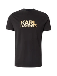 Karl Lagerfeld T-Shirt gold/schwarz