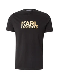 T-Shirt gold / schwarz
