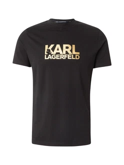 Karl Lagerfeld T-Shirt gold/schwarz