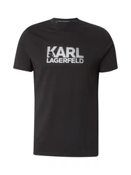 Karl Lagerfeld T-Shirt schwarz/silber