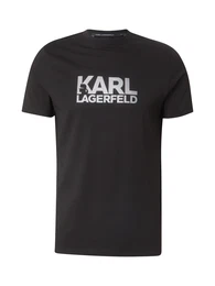 T-Shirt schwarz / silber
