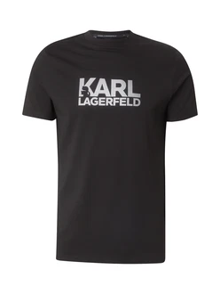 Karl Lagerfeld T-Shirt schwarz/silber