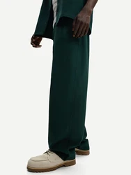 Bershka Hose dunkelgrün