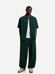 Bershka Hose dunkelgrün