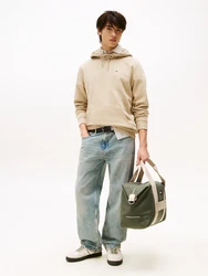 Tommy Jeans Sweatshirt TJM REG S FLAG HOODIE khaki