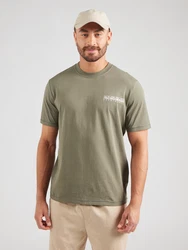 NAPAPIJRI T-Shirt TURRACH oliv / offwhite