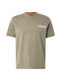 T-Shirt 'S-TURRACH' oliv / offwhite