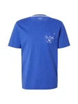 TOM TAILOR T-Shirt royalblau/weiß