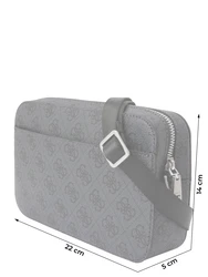 GUESS Umhängetasche 'MILANO' graphit/schwarz