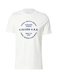T-Shirt navy / wei