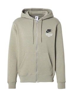 Nike Sportswear Sweatjacke khaki/schwarz/weiß Nike Sportswear Sweatjacke khaki/schwarz/weiß