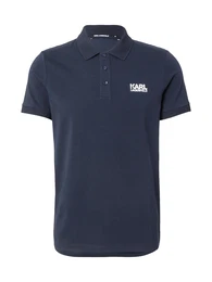 Poloshirt navy / wei