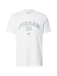 T-Shirt silber / wei