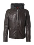 Maze Übergangsjacke Lederjacke dunkelbraun