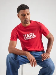 Karl Lagerfeld T-Shirt knallrot/weiß